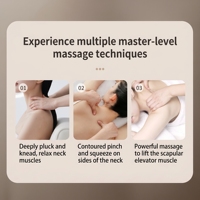 Masseur portable pour le cou et les épaules avec chaleur, intensité réglable, massage Shiatsu profond par pétrissage