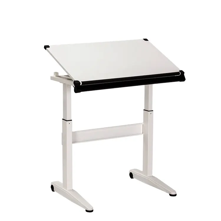 カスタマイズされた色モダンなデザイン高さ調節可能な製図テーブルデスクウッドエンジニアリング製図テーブル