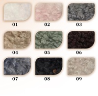Tissu en fausse fourrure bouclée en polyester super doux 100% personnalisé pour couverture, pyjama pour bébé, doublure de literie