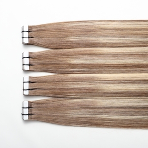 Cao cấp nguyên liệu lớp biểu bì phù hợp Trinh vô hình băng trong phần mở rộng tóc 100 con người tự nhiên Nga tóc balayage Trung Quốc venders - Product Image 2