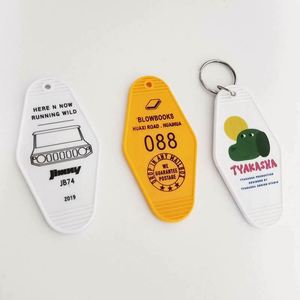 Wholesale <b>Custom</b> logo Printing Plastic Motel <b>Keychain</b> for Promotion - Product Image 1