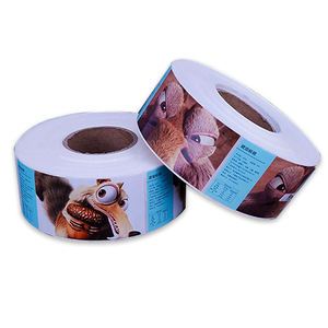 Özel Logo baskılı yapışkanlı kağıt teşekkür ederim mühür etiket rulosu ambalaj için - Product Image 2