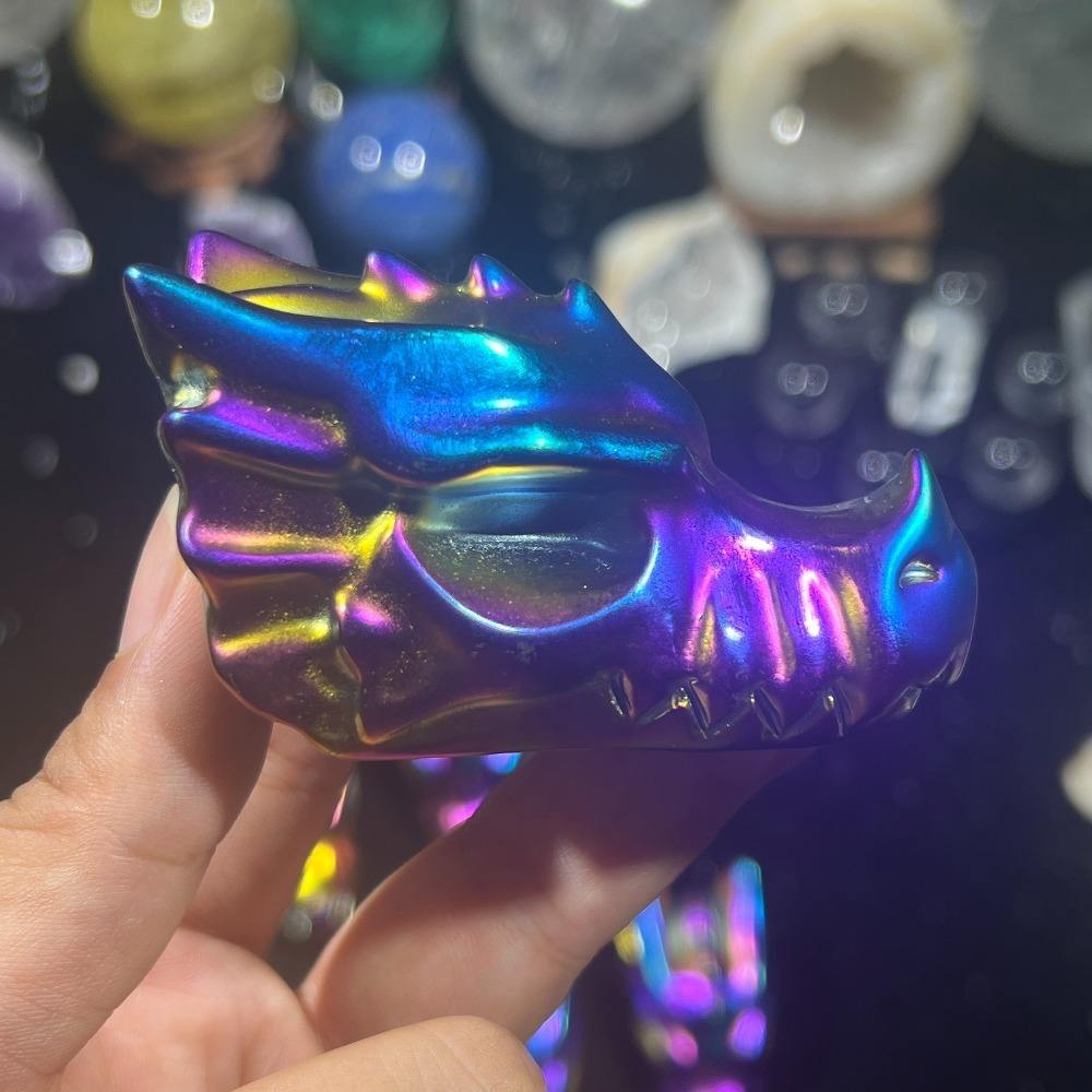 Electroplated blue-purple