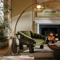 Fauteuil d'appoint minimaliste capitonné en velours vert olive avec pieds en bois massif, fauteuil moderne pour salon, chambre, salle à manger, hôtel