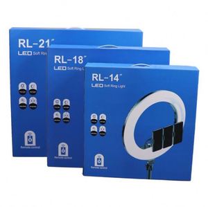 Anillo de Luz LED de 14 Pulgadas RL-14 Original de Fábrica de Guangzhou al por Mayor con Trípode - Product Image 1