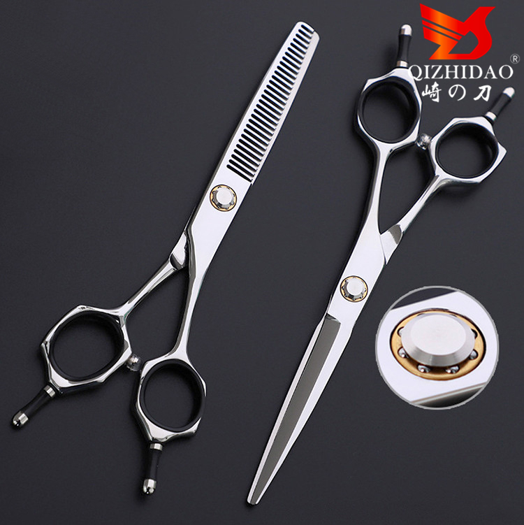 Hitachi 6 Inci Gunting Penipis Sekrup Bantalan Jepang, Gunting Rambut Profesional Kualitas Tinggi, Set Alat Pemotong Rambut