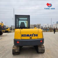 Excavatrice hydraulique Komatsu PC56 d'occasion, 5,3 tonnes, pour travaux de construction