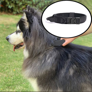 Collar de entrenamiento táctico para perros de nailon duradero y resistente ajustable con hebilla de Metal anillo en D parches personalizados para perros grandes - Product Image 2