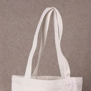 Sacs fourre-tout réutilisables Angyue en toile de coton naturel écologique avec longue poignée, durables, personnalisables, vierges, pour usage promotionnel, sacs d'épicerie - Product Image 3