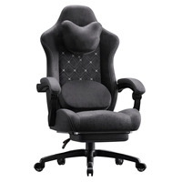 Chaise de jeu ergonomique avec réglage en hauteur, appui-tête en mousse moulée haute densité, soutien lombaire, tissu respirant, logo personnalisé, couleur au choix
