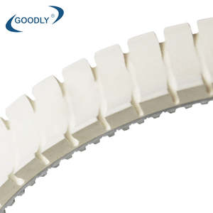 Correas de distribución síncronas de acero blanco de alta precisión personalizables OEM T10 8.0NR con ranuras, recubrimiento de caucho sin costuras, transmisión de PU - Product Image 4