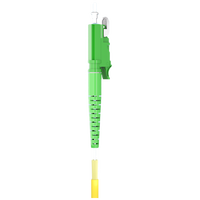Cable de Fibra Óptica de 1m (3 pies) 1 Fibra E2000 APC Simplex a SC UPC Simplex Monomodo (OS2) Riser (OFNR) 2.0mm con Aislamiento Tensado