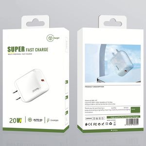 อะแดปเตอร์ PD 20W รองรับโปรโตคอลเต็มรูปแบบ EU US UK USB C ที่ชาร์จ QC3.0บล็อกการชาร์จอย่างรวดเร็วพร้อมกล่องแพคเกจ - Product Image 6