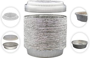 Nhựa PET Nắp Nhôm <span class=keywords><strong>Foil</strong></span> Containeraluminium <span class=keywords><strong>Foil</strong></span> Container Vòng Với Nắp Dùng Một Lần Nhôm <span class=keywords><strong>Foil</strong></span> Container - Product Image 5