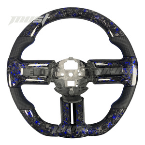 Volant en fibre de carbone forgé sur mesure pour <span class=keywords><strong>Ford</strong></span> <span class=keywords><strong>Mustang</strong></span> S197 2005-2014 <span class=keywords><strong>GT</strong></span> Coupé GT500 Shelby Boss 302 - Product Image 1