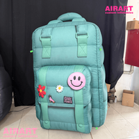 Sac à dos gonflable personnalisé avec logo imprimé, grand modèle de sac d'école gonflable pour affichage en centre commercial et événements commerciaux