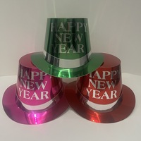 Sombrero de Papel Brillante SOLPOP 2027 para Nochevieja, Sombrero Lincoln para Magia Escénica y Accesorios de Fiesta