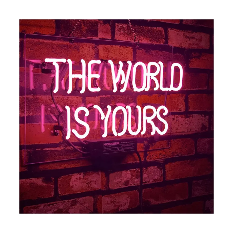 New product ideas 2023 The world is yours led custom neon light