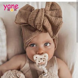 Bandeau en tricot jacquard pour bébé, surdimensionné, européen et américain - Product Image 2