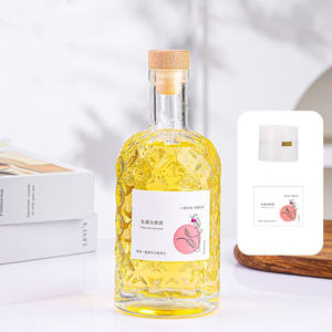 Bouteille de liqueur, de vin, de vodka ou de <span class=keywords><strong>tequila</strong></span> en verre rond vide de 375 ml avec bouchon supérieur - Product Image 4