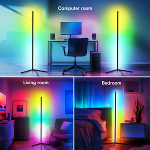 2 paket köşe zemin lambası RGB lamba Modern ruh aydınlatma App kontrolü ve zahmetsiz kurulum <span class=keywords><strong>i</strong></span>çin sağlam taban - Product Image 3