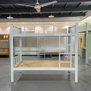Modern Metal <strong>Bunk</strong> <strong>Bed</strong> With Storage - <strong>Double</strong> Decker Space Saving <strong>Bed</strong> For Bedroom, School Dorm &amp; Apartment - Product Image 3