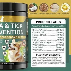 ยาเคี้ยวป้องกันเห็บหมัดสำหรับสุนัข OEM ผสมน้ำมันปลาและวิตามินอี เสริมสร้างภูมิคุ้มกัน บำรุงผิวหนังและขน ป้องกันโรคทางปาก - Product Image 2