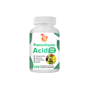 Capsules d'acide pantothénique à haute puissance pour le soutien immunitaire et le système nerveux sain, complément alimentaire pour adultes - Product Image 1