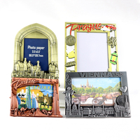 Cadre photo métallique en alliage de zinc, design personnalisé, souvenir touristique, décor de maison, vente en gros