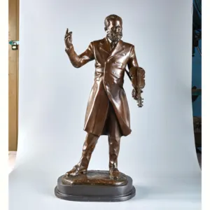 Wholesale Home Decor Music Theme Sculpture Bronze Figure Musician Peter Tchaikovsky Statues