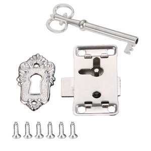 QY Antique Bronze <b>Cabinet</b> <b>Lock</b> With Key For Furniture Jewelry Box Display Case Easy Installation - Product Image 5