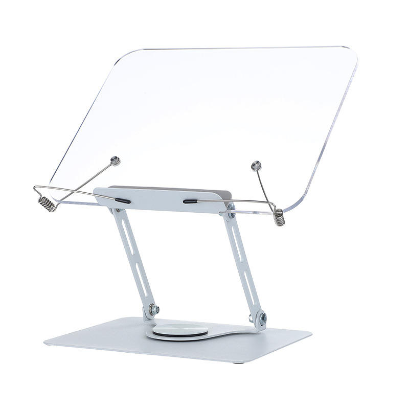 ที่วางหนังสืออะคริลิคแบบหมุนได้ พร้อมคลิปสปริง รุ่น 907