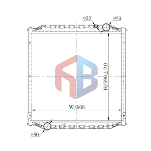 OEM <span class=keywords><strong>85061016010</strong></span> Trung Quốc Nhà Máy Bán Buôn Nhôm Tản Nhiệt Cho Người Đàn Ông L 2000 M 2000L Euro Loạt Xe Tải Xe Tải Tản Nhiệt Nhà Sản Xuất - Product Image 2