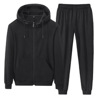 Survêtement d'hiver décontracté pour hommes Jogger Set XL Size Windproof Zipper Coat Hoodie Breathable Custom Design Sublimation Printed