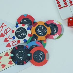 Fichas de póker grabadas personalizadas <span class=keywords><strong>Euro</strong></span> 10g 39mm 43mm FICHA DE <span class=keywords><strong>Casino</strong></span> de cerámica diseño privado sin Moq para Caisno Poker Club Game - Product Image 4
