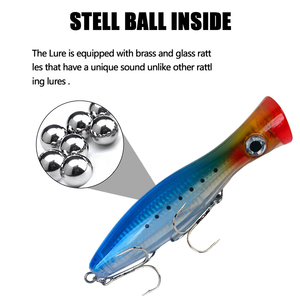 Esca Artificiale Galleggiante in ABS da 160mm 81g per Acqua Salata, 5 Colori, Popper per Pesca di Sgombri e Cernie - Product Image 4