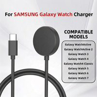 Pengisi Daya Nirkabel Magnetik USB Tipe C Smart Charging Dock untuk Samsung Galaxy Watch 8 7 6 5 4 3 Watch6 Classic FE Ultra Active 1/2