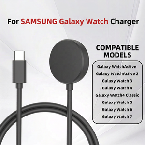 แท่นชาร์จไร้สายแม่เหล็ก USB Type C สำหรับ <span class=keywords><strong>Samsung</strong></span> <span class=keywords><strong>Galaxy</strong></span> Watch 8 7 6 5 4 3 Watch6 Classic FE Ultra Active 1/2 - Product Image 1