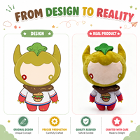 Vêtements personnalisés pour poupées mascottes en peluche : T-shirt à motif hamburger et écharpe en forme de nourriture pour habiller les jouets en peluche de dessins animés