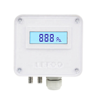 LEFOO LFM11 Hvac 4-20ma,0-10V, Rs485 LCD Digital Differential Pressure Transmitter Digital Pressure Transducer