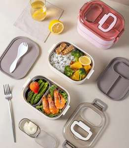 DZ High Quality Single Tier Insulated <b>Lunch</b> <b>Box</b> Portable Eco-Friendly 1L Capacity Japanese Bento Style Food Storage <b>Box</b> - Product Image 4