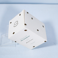 Belle conception personnalisée de boîtes d'emballage de crème pour le visage de soins de la peau cosmétiques Golden Card pour pots de crème