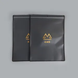 OEM Design personnalisé imprimé logo refermable givré clair zip-lock noir pochette en plastique pour vêtements recycler mat paquet sac à fermeture éclair