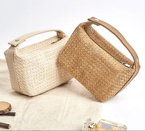 <span class=keywords><strong>Pochette</strong></span> de maquillage <span class=keywords><strong>en</strong></span> <span class=keywords><strong>paille</strong></span> rétro, sac d'été nouvelle tendance pour cosmétique, <span class=keywords><strong>pochette</strong></span> de toilette Portable étanche - Product Image 1