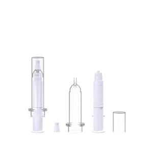 Cosmetic Dual Layer Round Applicator <strong>Container</strong> Syringe Shaped Unique Airless <strong>Injection</strong> 5ml 10ml 15ml 20ml Eye Cream Bottles - Product Image 4