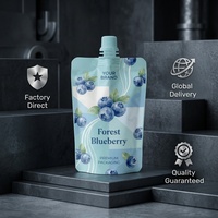 Sachet Doypack personnalisé rechargeable avec bec verseur pour liquides, yaourts aux fruits, emballage réutilisable, marque privée, pochette à bec verseur pour aliments pour bébés
