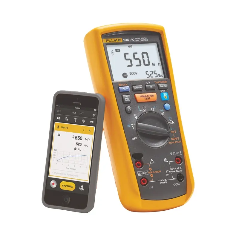 Fluke 1587 Fc Isolatie Weerstand Tester Multimeter Digitale Megohmmeter