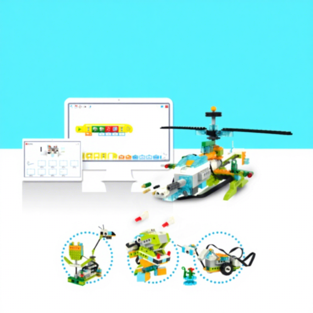 Wholesale Educational Programming Robot Building Kit Compatible Assembly Robot Blocks Set DIY Intelligent Science Learning Ages