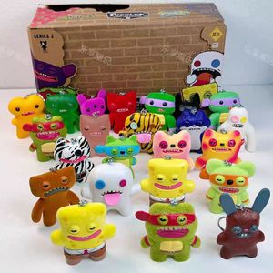 100% originale 24 pz/set Fuggler divertente brutto mostro V2 serie SpongeBobs tartarughe portachiavi scatola cieca figure da collezione Mini giocattoli - Product Image 5