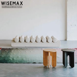 WISEMAX MUEBLES Lujo Moderno Banco de dos plazas Silla Sofás de tela de terciopelo Cama otomana larga Banco de extremo Salón de ocio Apartamento - Product Image 4